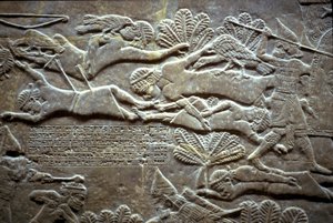 Assurbanipal à la bataille de Til-Tuba, 650-620 av. J.-C.