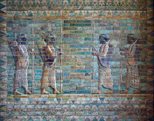 La frise des archers du palais de Darius Ier à Suse, vers 510-500 av. J.-C.
