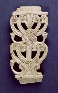 Fragment de palmette de Fort Shalmaneser, Nimrud, VIIIe siècle av. J.-C. - Assyrian School