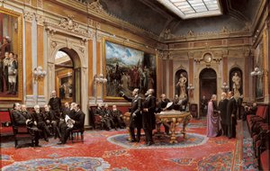 Salle de conférence du Sénat en mars 1904 - Asterio Mañanós Martínez