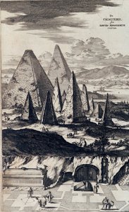 Pyramides des Pharaons Noirs - dans « Sphynx mystagoga » par Athanase Kircher - Athanasius Kircher