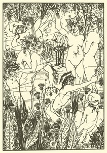 Le piège du millésime 1894 (lithographie) - Aubrey (after) Beardsley