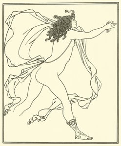 Apollon poursuivant Daphné - Aubrey Beardsley