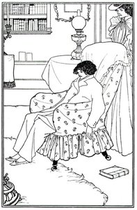 Frontispice de An Evil Motherhood, pub. par Elkin Mathews et Walt Ruding - Aubrey Beardsley