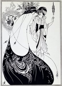 La Jupe de Paon. Illustration de Salomé par Oscar Wilde - Aubrey Beardsley