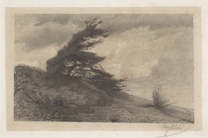 Paysage par temps orageux - August Allebe