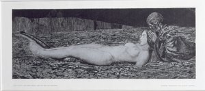 Un cadavre, du cycle La Mort et la Jeune Fille - August Bromse
