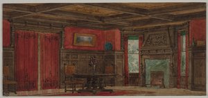 Rendu pour la conception intérieure, vers 1880-1900