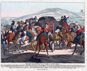 La fuite de Napoléon après la bataille de Waterloo (1815) - August Friedrich Andreas Campe