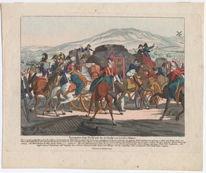 La fuite de Napoléon après la bataille de Waterloo