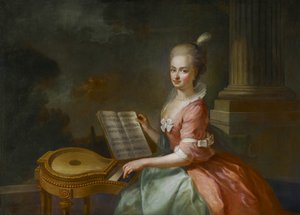 Princesse Maria Antonia de Liechtenstein (1756-1821) - August Friedrich Oelenhainz