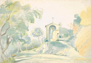Une chapelle au bord de la route près de Tivoli, 1835