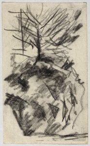 Arbre sur la pente - August Macke