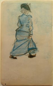 Femme dans la rue I - August Macke