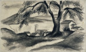 Hilterfingen au bord du lac de Thoune - August Macke
