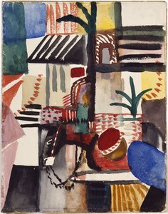 Homme avec un âne, Tunisie - August Macke