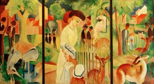 Triptyque : Grand Jardin Zoologique - August Macke