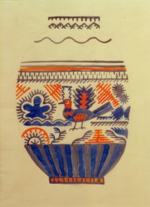Vase avec oiseau I