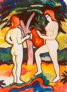 Deux nus avec cruche