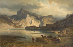 Paysage avec un lac