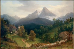 Paysage avec Watzmann
