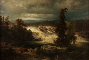 Les chutes de Labro près de Kongsberg en Norvège
