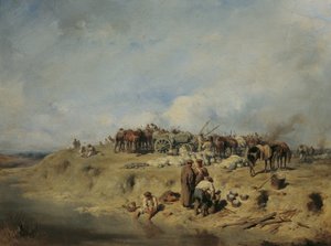 Bivouac de soldats russes - August von Pettenkofen