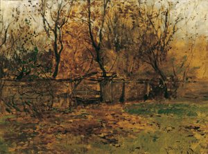 Le jardin du peintre Franz von Lenbach à Munich - August von Pettenkofen