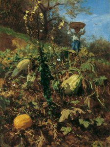 Le Jardin de courges - August von Pettenkofen