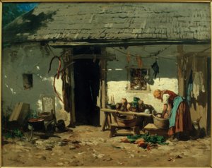 Ferme de Basse-Autriche - August von Pettenkofen