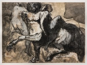 Centaure enlevant deux femmes - Auguste (after) Rodin