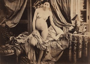 [Nu debout près du lit], vers 1854