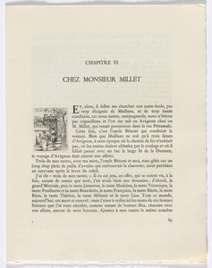 Frédéric Mistral: Mémoires et Recits by Frédéric Mistral: woman and man on horse (page 65)