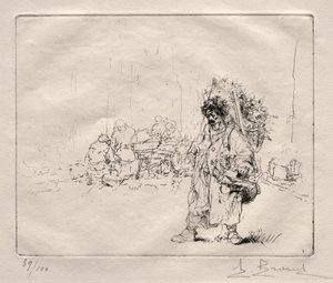 Marchand à la Hotte - Auguste Brouet