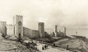 Les Murs de Wisby, île de Gothland - Auguste Etienne Francois Mayer
