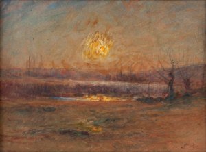 Coucher de soleil sur l