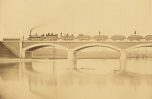 Ligne de Villenueve-Saint-Georges à Montargis, Viaduc sur le Loing (près de Montargis) - Auguste Hippolyte Collard