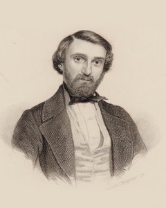 Portrait du compositeur Giuseppe Verdi 1813-1901, c. 1850 - Auguste Hüssener