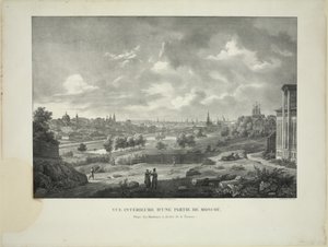 Sur la rivière Yauza à Moscou, vers 1830 - Auguste Jean Baptiste Antoine Cadolle