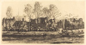 Bords de la Somme à Amiens, 1907 - Auguste Lepere