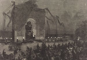 Funérailles de Victor Hugo. La Veillée, 1885