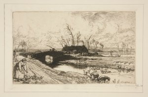 Le petit pont (Vendée) - Auguste Lepere