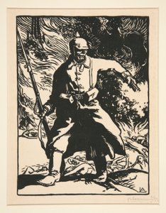 Le soldat prussien, de La Guerre de 1914, première série, no. 10