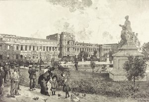 Les ruines du Palais des Tuileries avant leur démolition, 1883 - Auguste Lepere