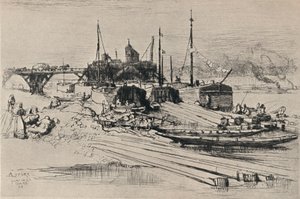 Décharge publique, Quai de la Gare, 1915 - Auguste Louis Lepère