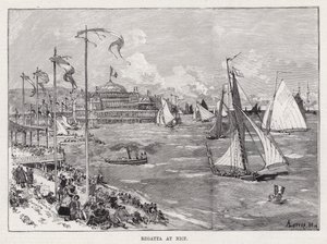 Régate à Nice (gravure) - Auguste Lepere
