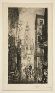 Rue de la Montagne Sainte-Geneviève, Paris - Auguste Lepere