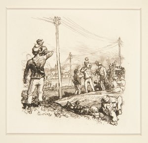 Soldats avec clairons