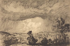 Tempête sur la dune, Vendée - Auguste Lepere