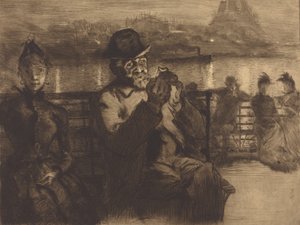 Sur la Seine, la nuit